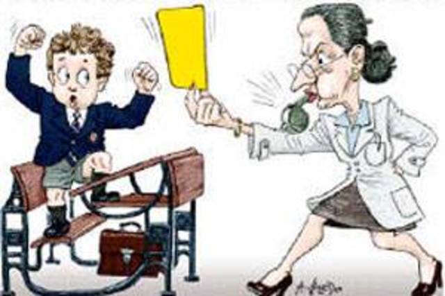 Mi primera amonestación.