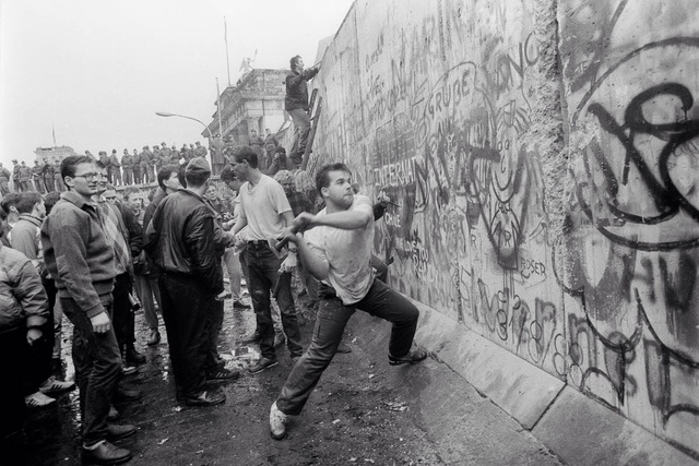 Berlin Wall falls