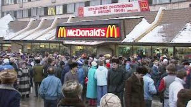 First McDonald’s opens in Soviet Union