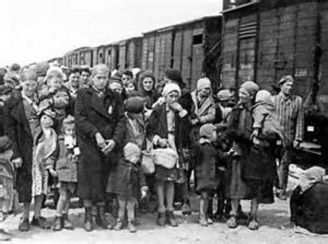Mass murder of Jews by gassing begins at Auschwitz.