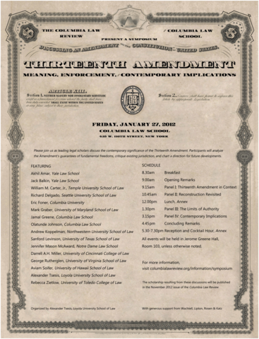 The Thirteenth Amendment