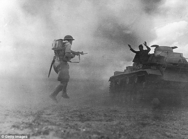 British Defeat The Germans At El Alamein
