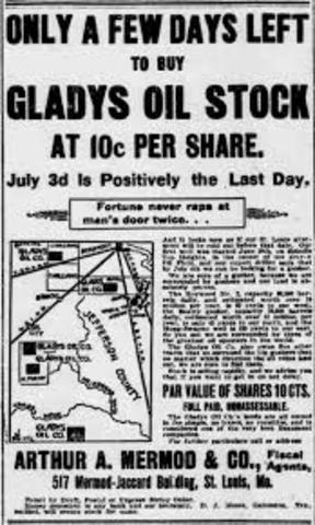 Oil is prced at 10¢ a barrel