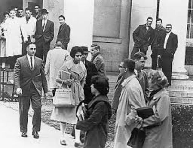 Admission of Charlayne Hunter & Hamilton Holmes into the University of Georgia
