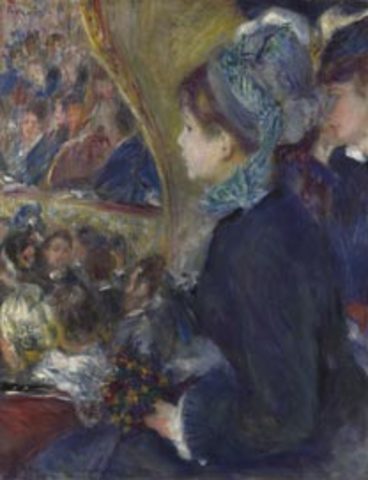 At The Theatre- Pierre-August Renoir