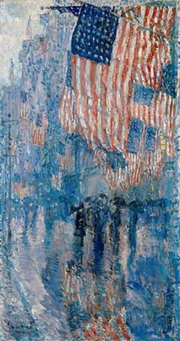 The Avenue in the Rain- Childe Hassam