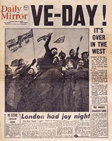 VE Day        http://www.history.com/this-day-in-history/victory-in-europe