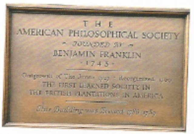 Forms American Philosophical Society