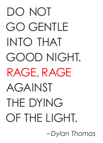 "Do Not Go Gentle into That Goodnight," Dylan Thomas (Poetry)