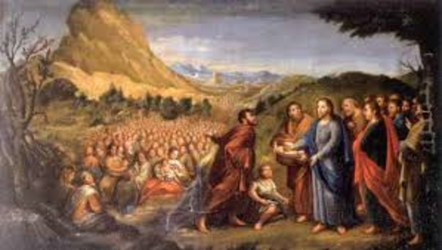 El milagro de los panes y peces.