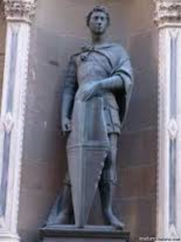 Primera escutura en dimensiones reales.