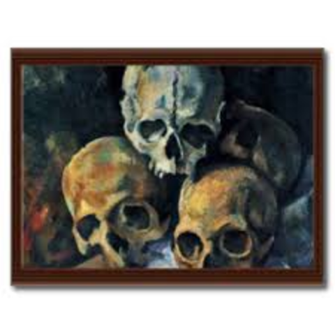 Pirámide de cráneos, Paul Cezanne