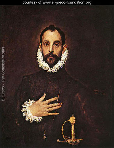 The Knight with His Hand on His Breast