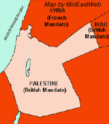 Palestine Becomes British Mandate