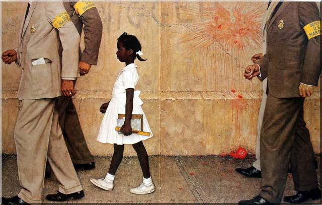 "The Problem We All Live With," Norman Rockwell (Oil on Canvas)