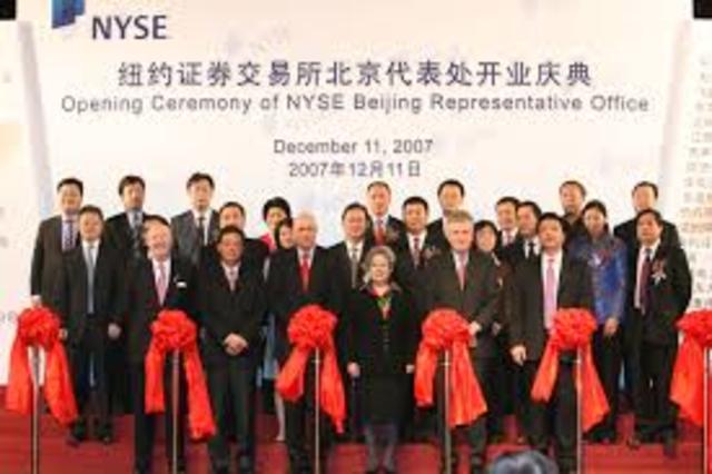NYSE Opens in Beijing, China