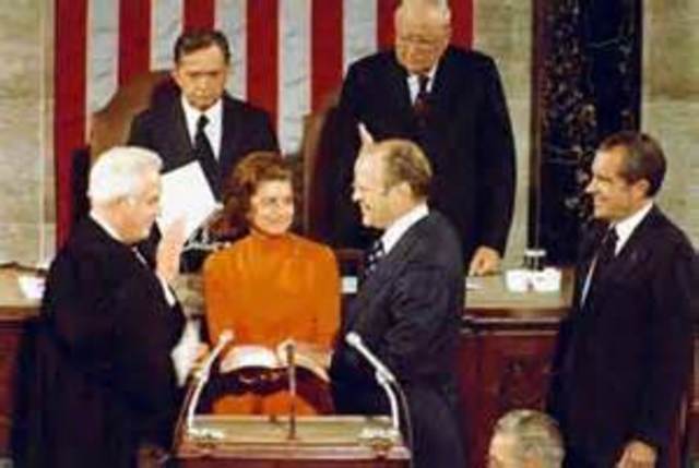 Gerald Ford becomes President
