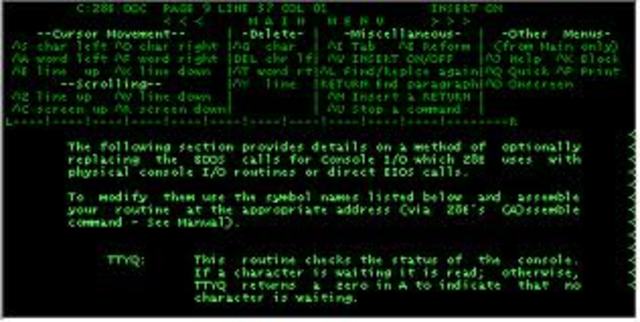 word processor Wordstar