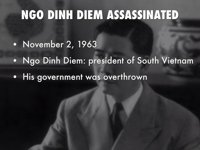 U.S. supported coup of Diem