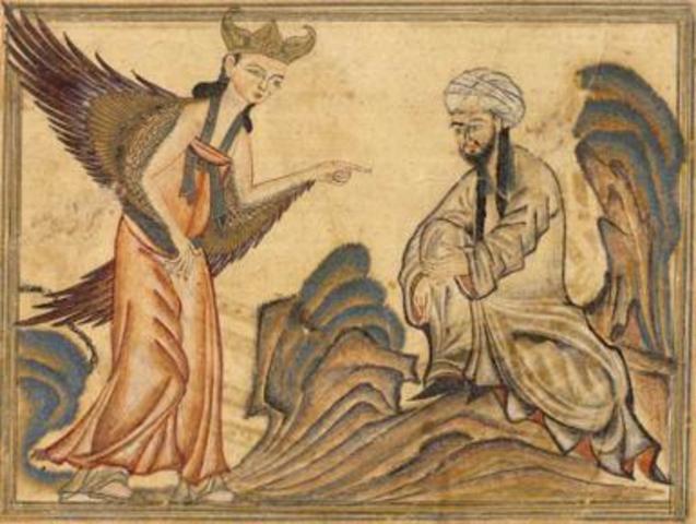Gabriel appears to Muhammad