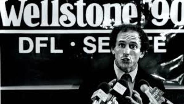 While campaining for Senate, Wellstone uses an innovative campaign to bring issues to ordinary people