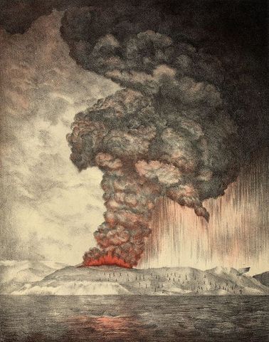 Largest Eruption of Krakatoa