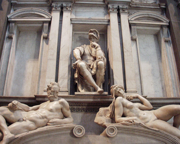 "The Tomb of Lorenzo De Medici, Duke of Urbino" by Michelangelo