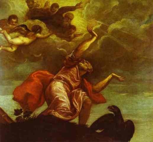 "Saint John the Evangelist on Patmos" by Titian