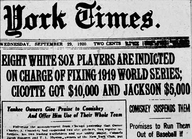 Black Sox World Series Scandal
