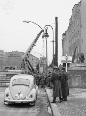 Berlin Wall Construction Begins