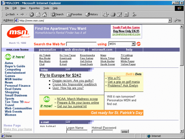 MS Internet Explorer 5.0 e Office 2000