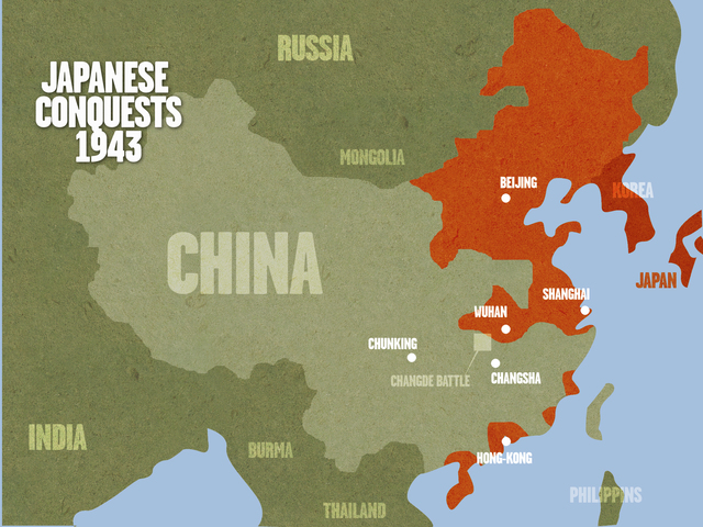 Japanese invasion on China