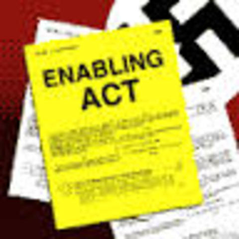 Enabling Act gives Hitler dictatorial power
