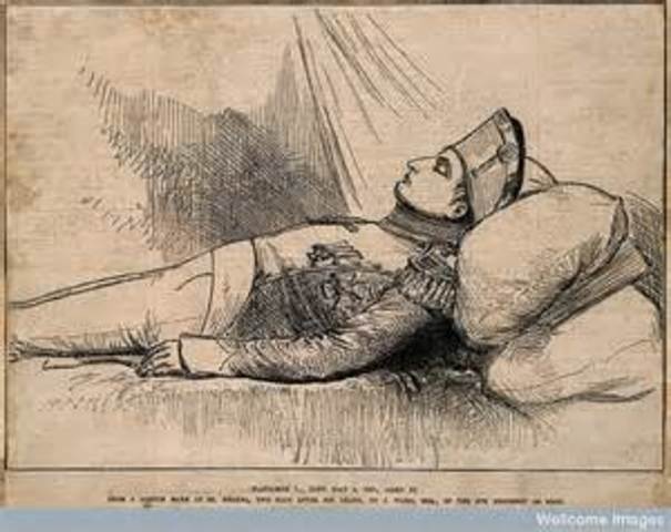 Napoleon Boneparte Dies