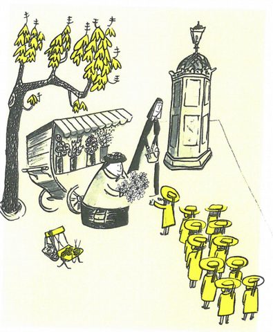 les filles ont achetê les fleurs aussi