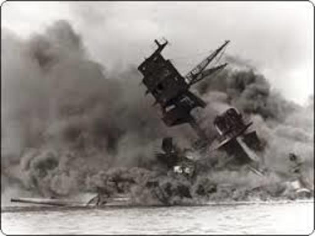 The bombing of Pearl Harbor.