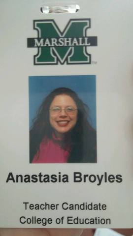 After working for several years as a project manager at a local business, I finally remember that teaching is what I've always wanted to do (again)! So I register at Marshall