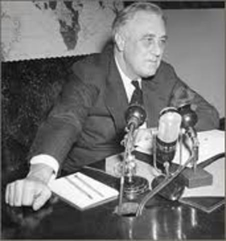 The United States declares its neutrality.