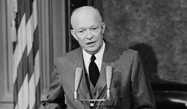 President Eisenhouer outlines the Domino Theory