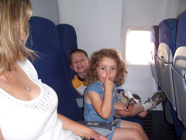 Primero tiempo en un avión