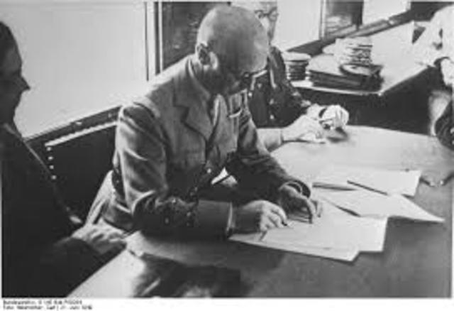 France signs an armistice with Nazi Germany.