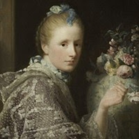 Portrait of the Artist's Second Wife Margaret Lindsay of Evelick (1758) By Allan Ramsay. National Gallery of Scotland.