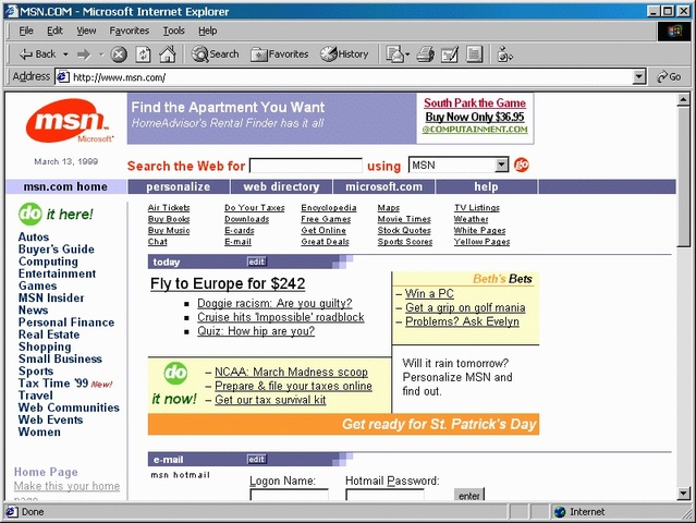 MS Internet Explorer 5.0 e Office 2000