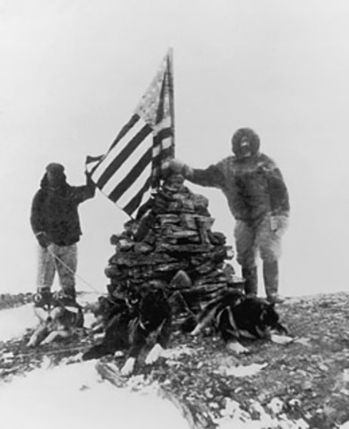 Robert Peary first man to reach North Pole