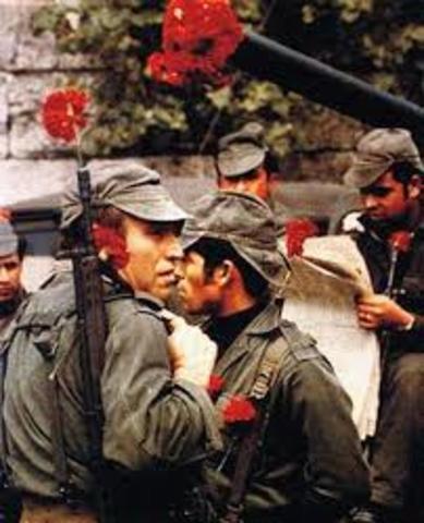 Carnation revolution restores democracy