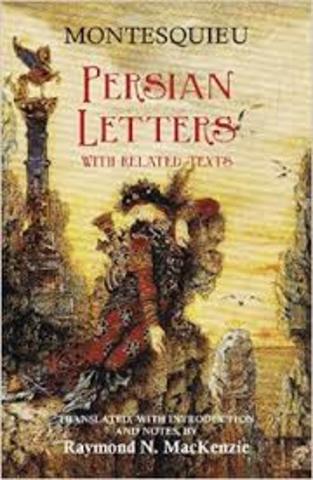 Montesquieu published Persian Letters