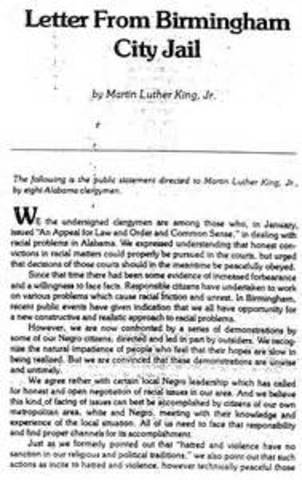 Letter from Birmingham Jail