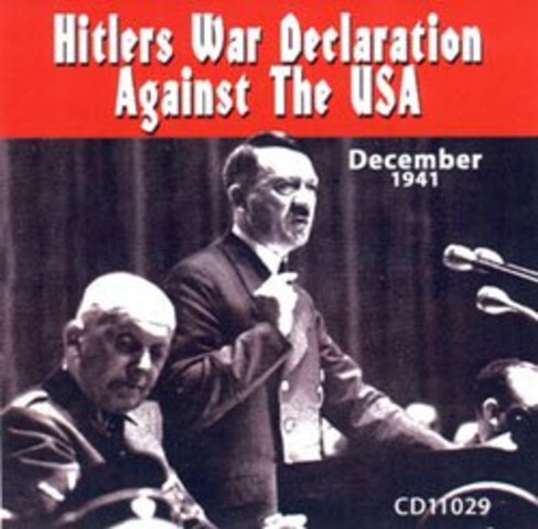 Hitler declares war on the United States.
