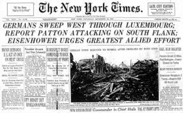 Germans fight back in the Battle of the Bulge