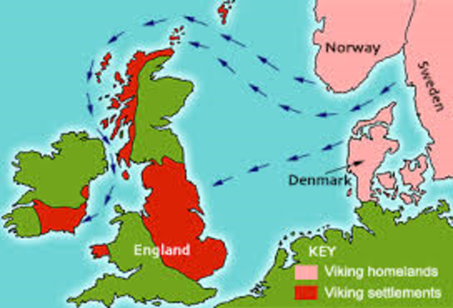 Danish Vikings invade Ireland